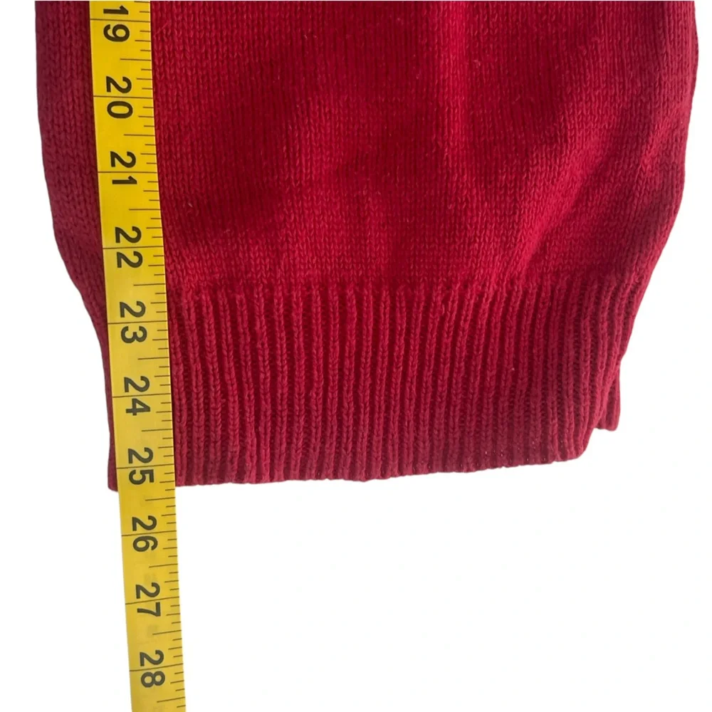 Vintage Mickey Mouse Sweater Size medium Novelty Disney Red‎  Knit Oversized